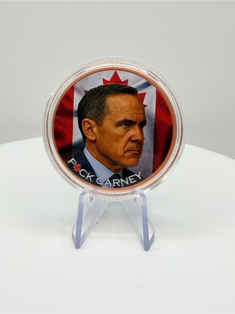 F*ck Carney 1oz Pure Copper Round .999 Fine Canadian Political Collectible